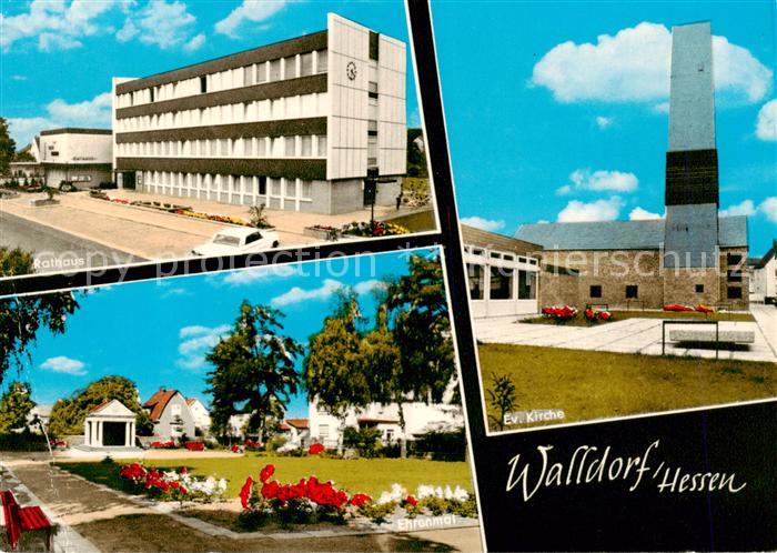 Walldorf Hessen Rathaus Ehrenmal Ev Kirche