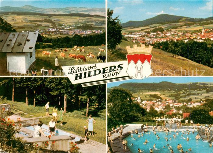 Hilders Rhoen Viehweide Panorama Wassertretanlage Schwimmbad