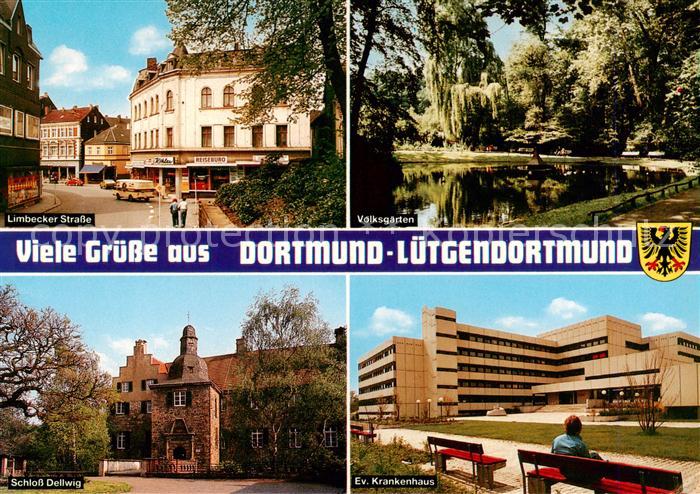 Luetgendortmund Limbecker Strasse Volksgarten Schloss Dellwig Ev Krankenhaus