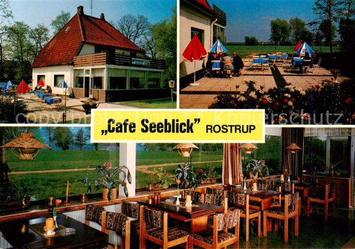Rostrup I Cafe Seeblick Terrasse Gastraum