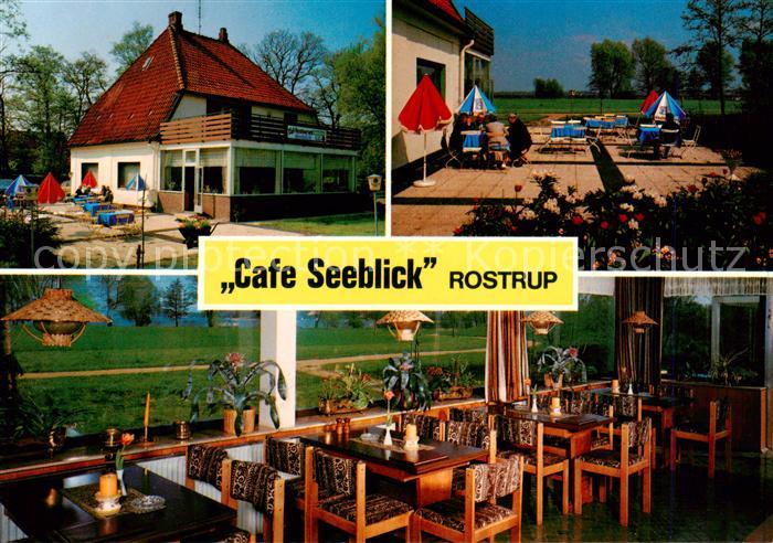 Rostrup I Cafe Seeblick Terrasse Gastraum