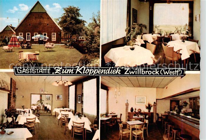 Zwillbrock Gaststaette Zum Kloppendiek Gastraeume Bar