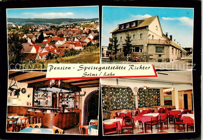 Solms Lahn Pension Speisegaststaette Richter Gastraeume Bar Panorama