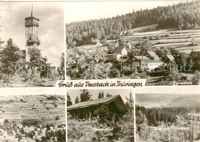 Deesbach Froebelturm Ferienheim Hasenkanzel Panorama