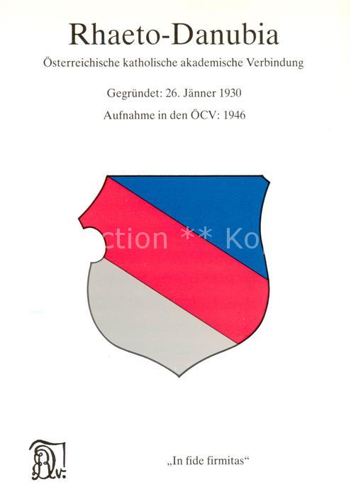Wien AT Rhaeto-Danubia Wappen Burschenschaft