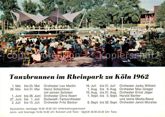 Koeln  Rhein Tanzbrunnen im Rheinpark