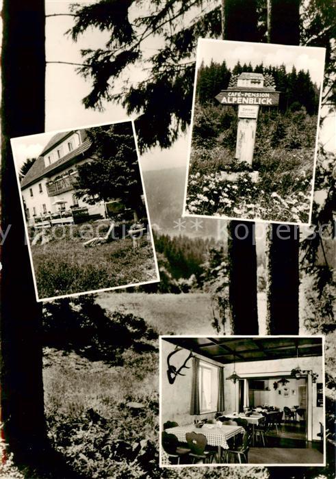 Niedergebisbach Herrischried Fremdenheim Alpenblick Cafe Pension Wegweiser Lands