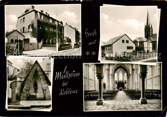 Muelheim-Kaerlich Koblenz Teilansichten Inneres der Kirche Heiligenfigur