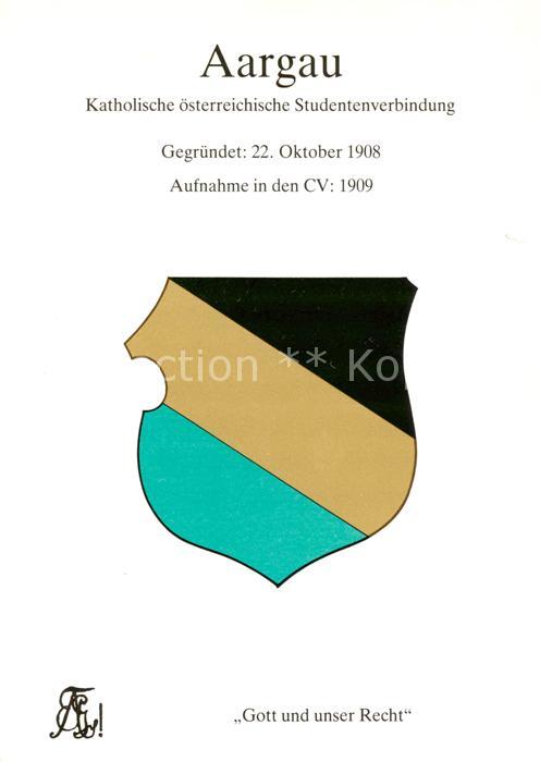 Aarau AG Aargau Katholische oesterreichische Studentenverbindung Studentika Wapp