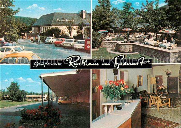 Rohrbrunn Autobahn Rasthaus im Spessart Foyer Gartenrestaurant