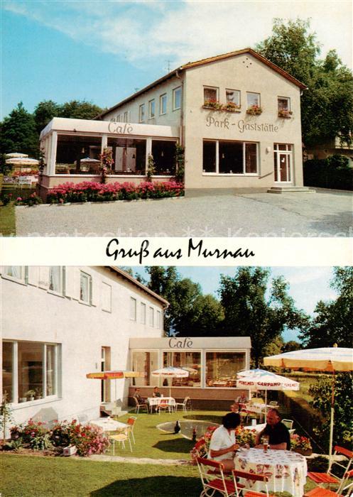 Murnau Staffelsee Park-Cafe Mueller Gartenterrasse