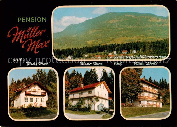 Kreuzstrassl Pension Mueller Max Panorama Blick gegen Falkenstein