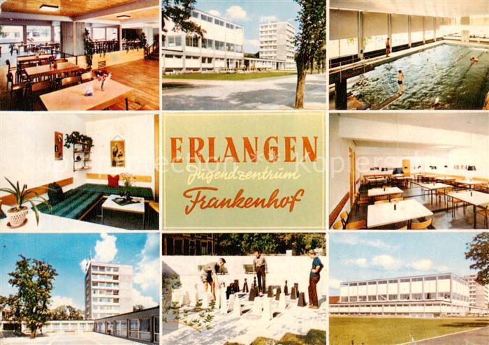 ERLANGEN Bayern Jugendzentrum Frankenhof Speiseraum Hallenbad Bodenschach