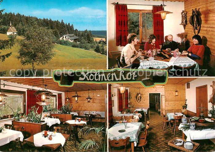 Furtwangen Gasthof Pension Kolmenhof im Schwarzwald Gastraum