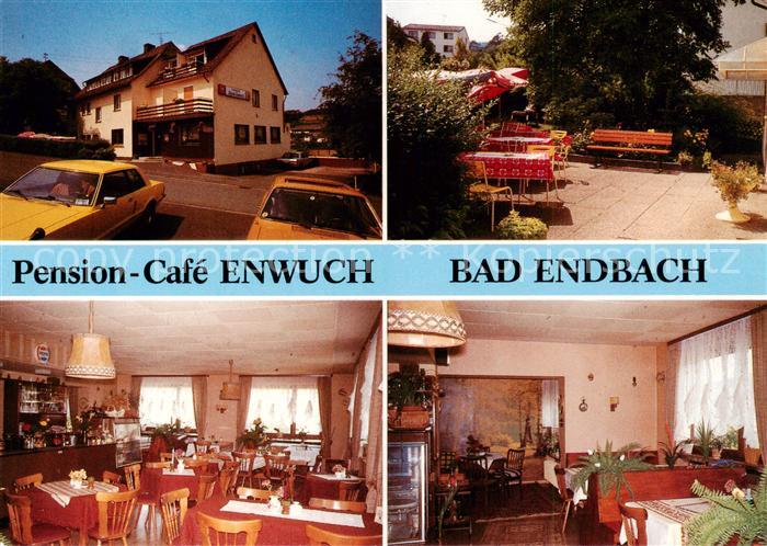 Bad Endbach Pension Cafe Enwuch Gastraum Terrasse