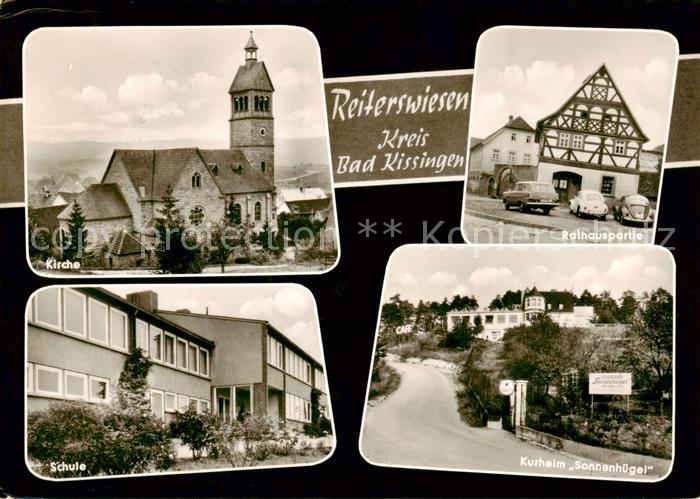 Reiterswiesen Kirche Rathaus Fachwerkhaus Schule Kurheim Sonnenhuegel