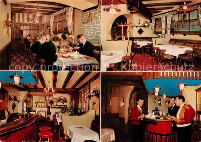 Koeln  Rhein Balkan Restaurant Gastraum Theke