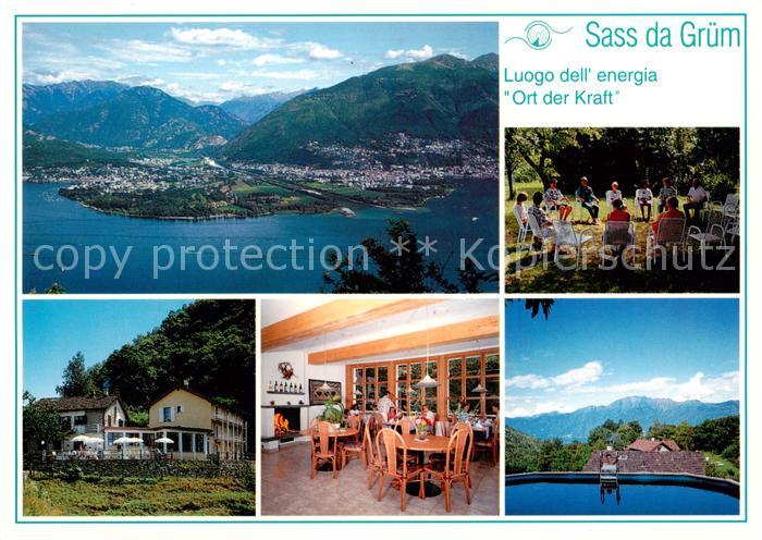 San Nazzaro Lago Maggiore Panorama Sass da Gruem Luogo dell energia Ort der Kraf