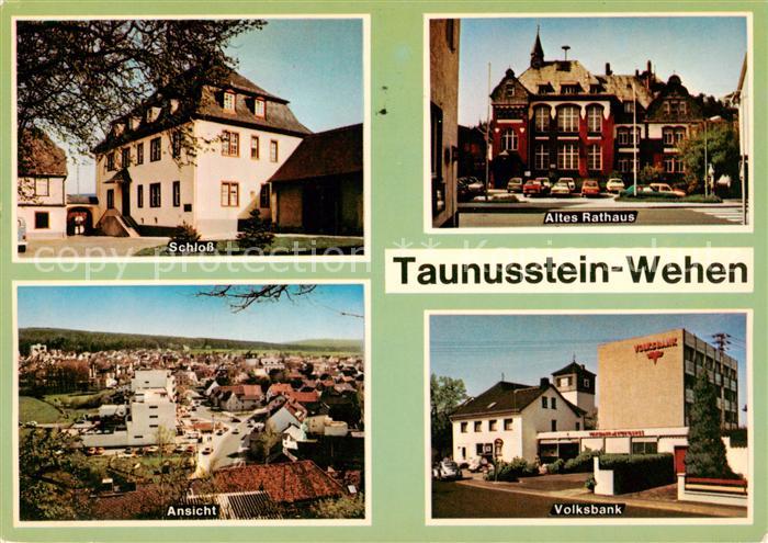Wehen Taunusstein Schloss Altes Rathaus Panorama Volksbank