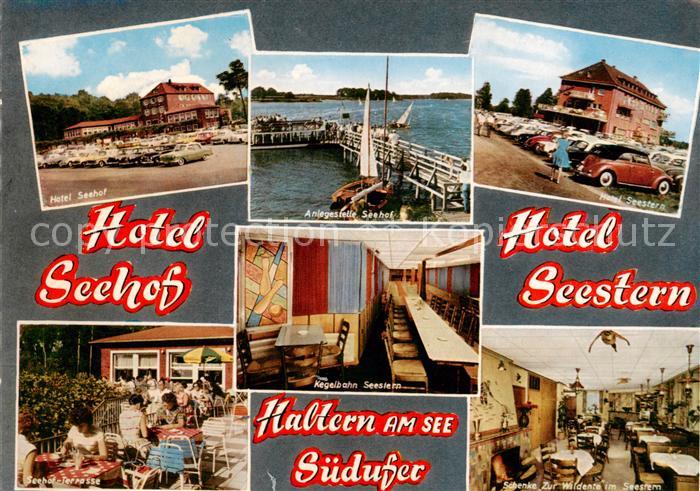 Haltern See Hotel Seehof Hotel Seestern Anlegestelle Terrasse Schenke