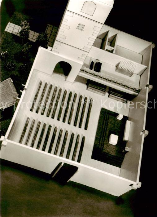 Gaenheim Geplanter Neubau der Kath. Pfarrkirche Architekt Moemken Modell