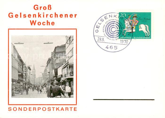 GELSENKIRCHEN NRW Gross Gelsenkirchener Woche Sonderpostkarte Sonderstempel