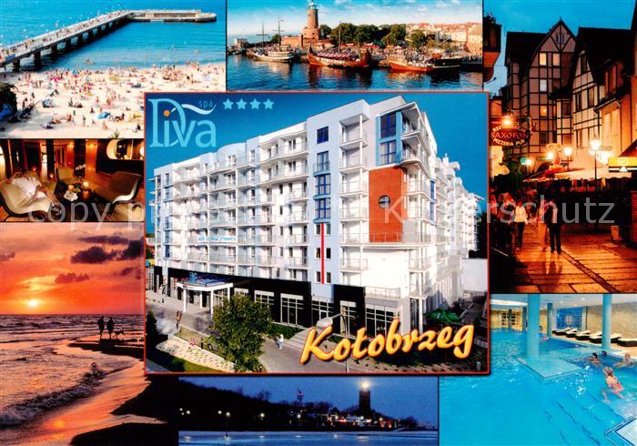 Kotobrzeg Spa Hotel Diva Hallenbad Strand Sonnenuntergang