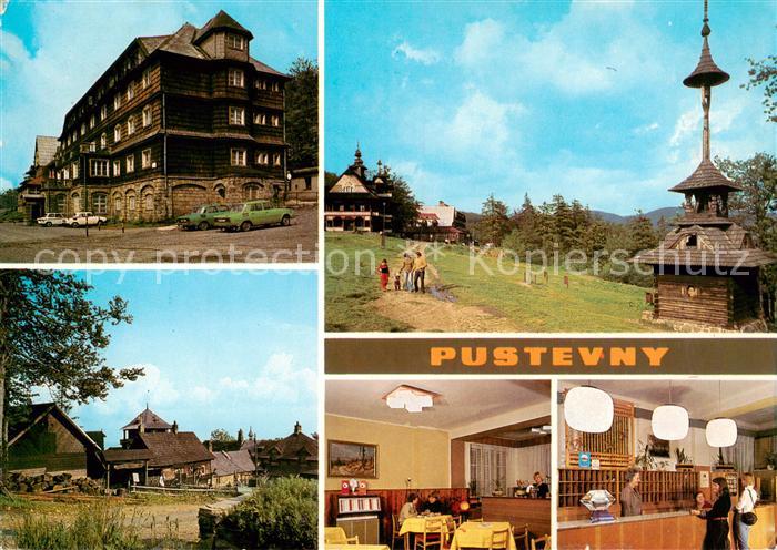 Pustevny Radhosti CZ Hotel Tanecnica Restaurant Ort in den Beskiden