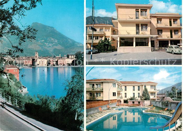 Riva  del Garda IT Hotel Lucciola Swimming Pool Uferstrasse am Gardasee