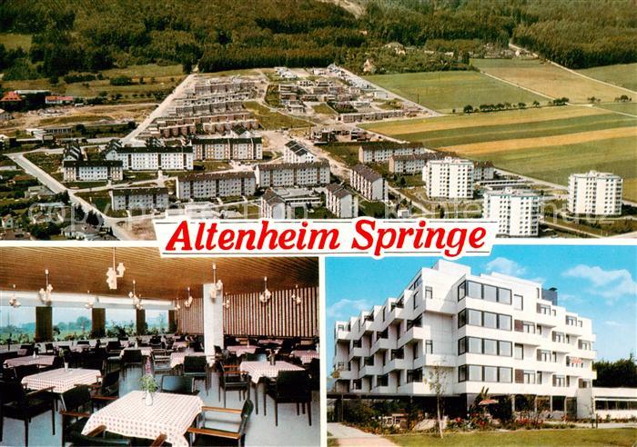 Springe Deister Altenheim Speisesaal Luftaufnahme