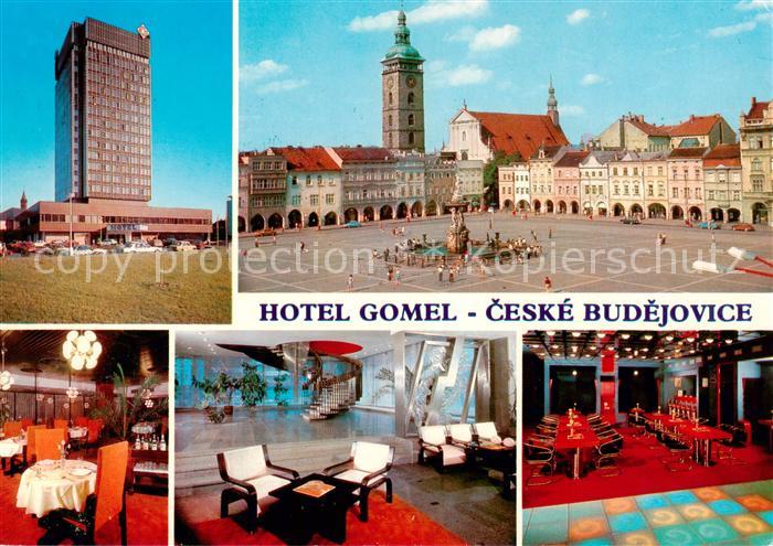 Ceske Budejovice Budweis CZ Hotel Gomel Platz Zentrum Restaurant Hochhaus