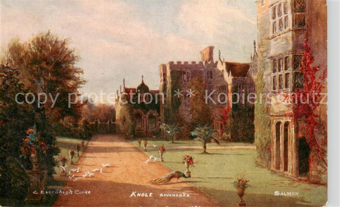 Sevenoaks  UK Knolw Country House Printing Kuenstlerkarte