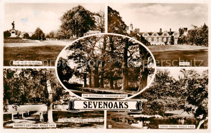 Sevenoaks  UK War Memorial Knole Country House Park Cottage Lodge Ponds Tonbridg