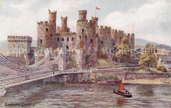 Conway Castle UK Kuenstlerkarte
