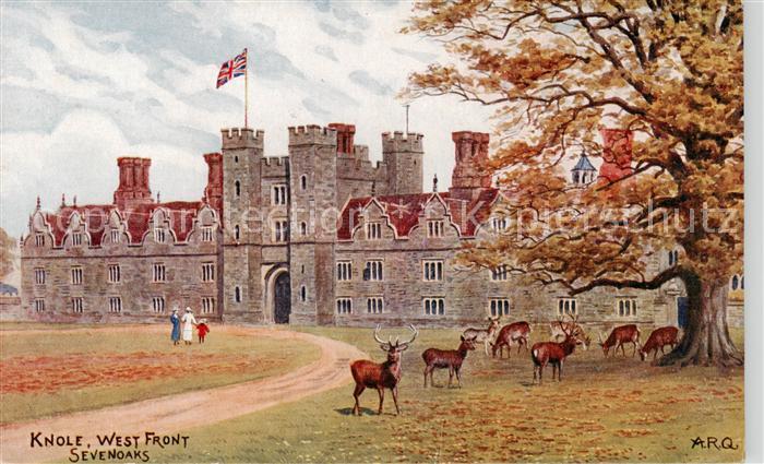 Sevenoaks  UK Knole House west front Kuenstlerkarte