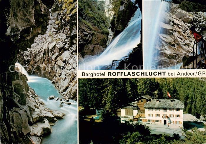 Andeer GR Berghotel Rofflaschlucht Wasserfall