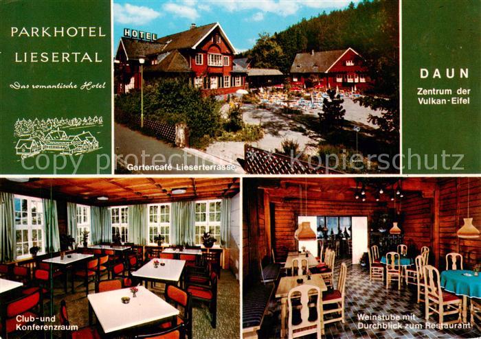 Daun Eifel Parkhotel Liesertal GartenCafe Club- und Konferenzraum Weinstube Rest