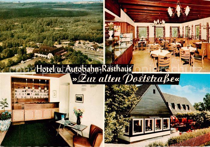 Siegburg Hotel und Autobahn-Rasthaus Zur alten Poststrasse Restaurant Luftaufnah