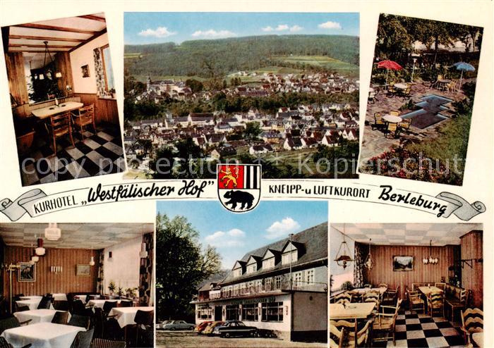 Bad Berleburg Kurhotel Westfaelischer Hof Panorama Kneipp- und Luftkurort