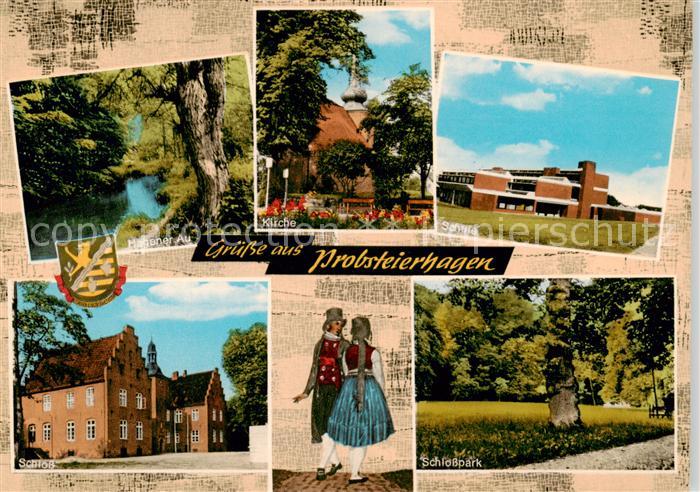 Probsteierhagen Hagener Au Kirche Schule Schloss Park Trachten