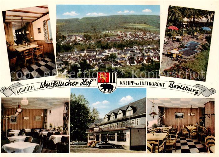 Berleburg Bad Kurhotel Westfaelischer Hof Restaurant Panorama Kneipp- und Luftku