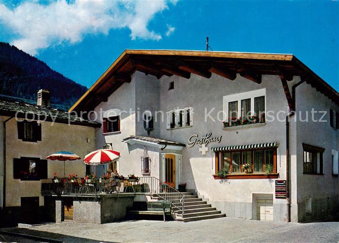 Andeer GR Gasthaus Pension Weisses Kreuz