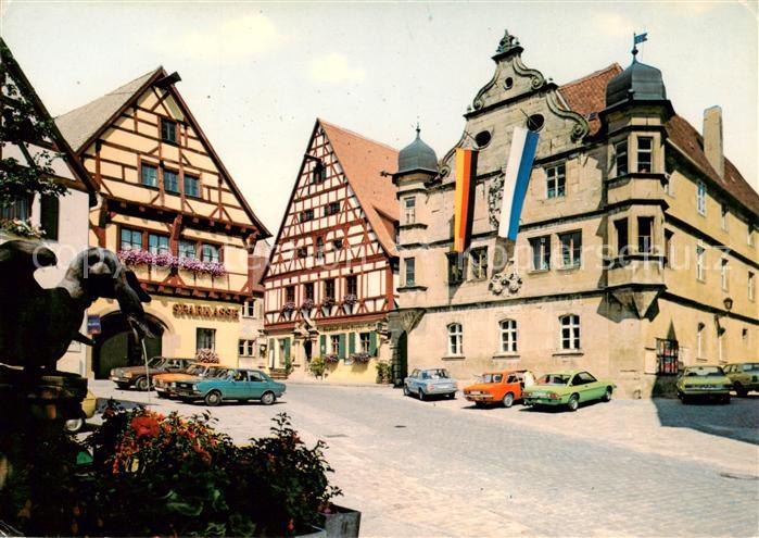 Wolframs-Eschenbach Gasthof Alte Vogtei Historisches Gebaeude Fachwerkhaeuser