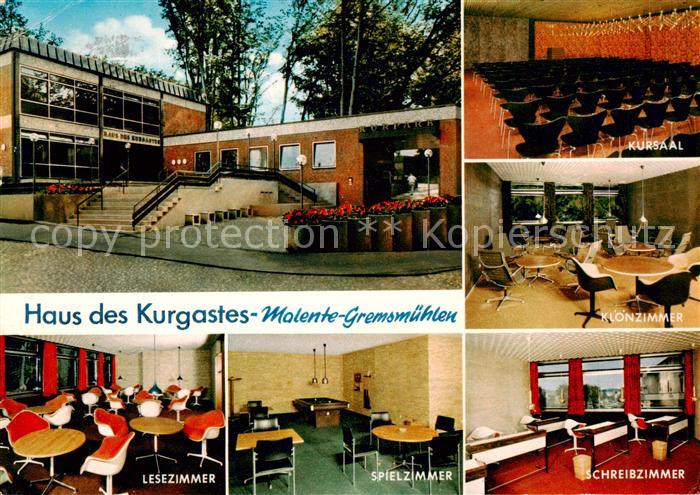 Malente-Gremsmuehlen Haus des Kurgastes Kursaal Kloenzimmer Schreibzimmer Spielz