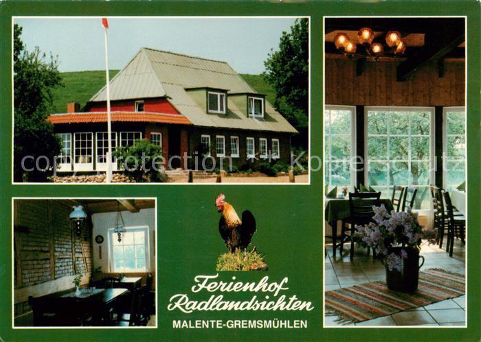 Malente-Gremsmuehlen Ferienhof Radlandsichten Restaurant Hahn
