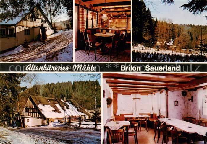 Brilon Hochsauerlandkreis NRW Waldgaststaette Altenbuerener Muehle