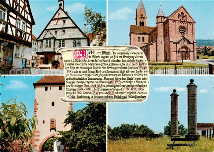 Woerth Main Teilansichten Altstadt Stadttor Kirche Chronik