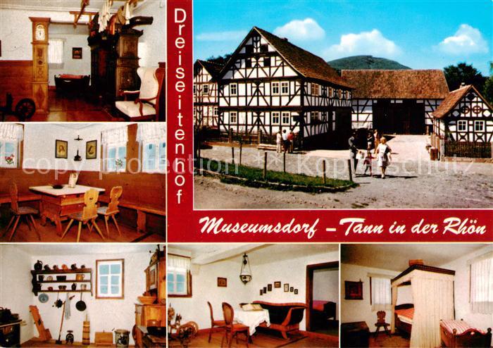 Tann Rhoen Dreiseitenhof Museumsdorf Fachwerkhaeuser
