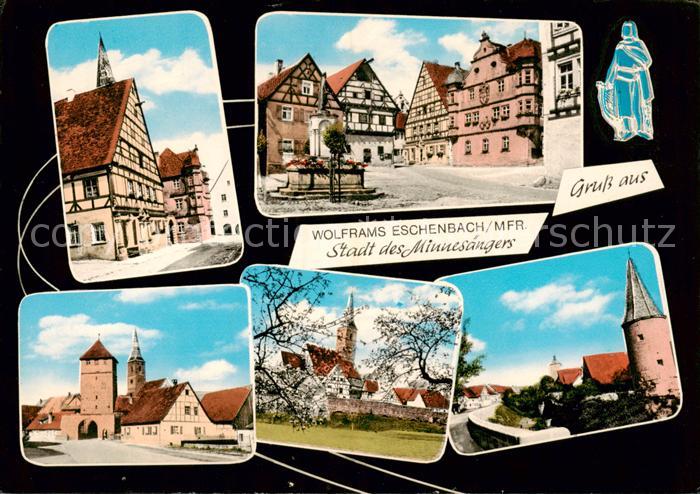 Eschenbach Mittelfranken Stadt des Minnesaengers Wolfram Eschenbach Motive Altst