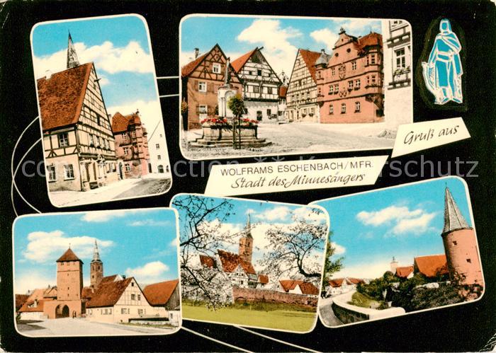 Eschenbach Mittelfranken Stadt des Minnesaengers Wolfram Eschenbach Motive Altst